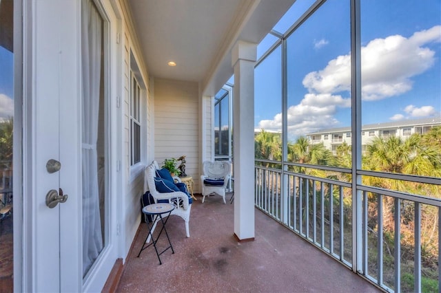 view of balcony