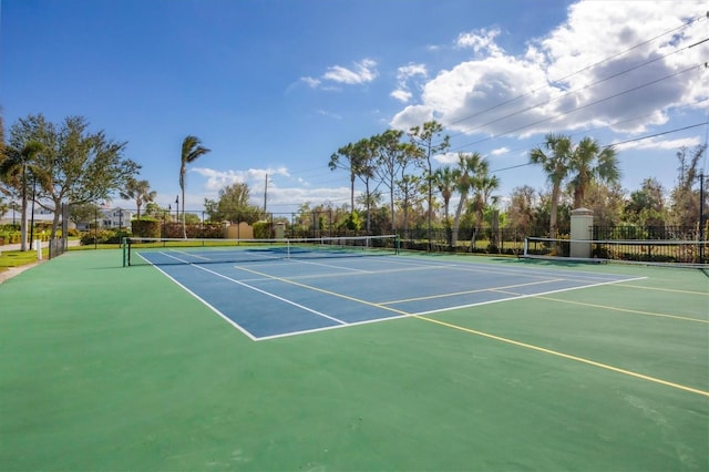 view of sport court