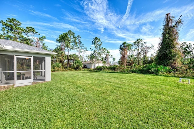 2775 Wyola Ave, North Port, FL 34286 - view of yard with a sunroom