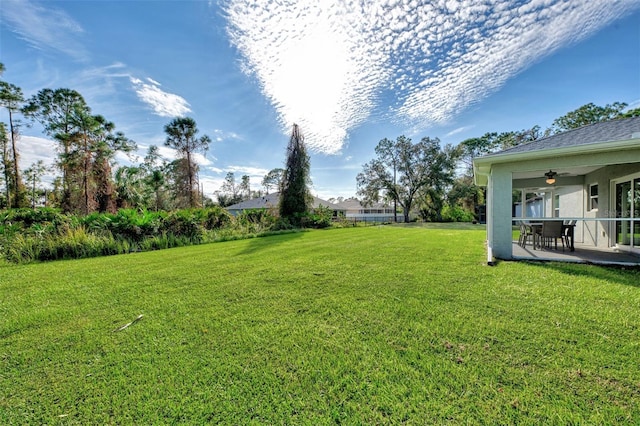2775 Wyola Ave, North Port, FL 34286 - view of yard featuring a patio and ceiling fan