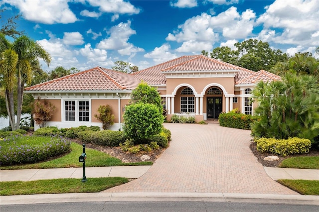 view of mediterranean / spanish house