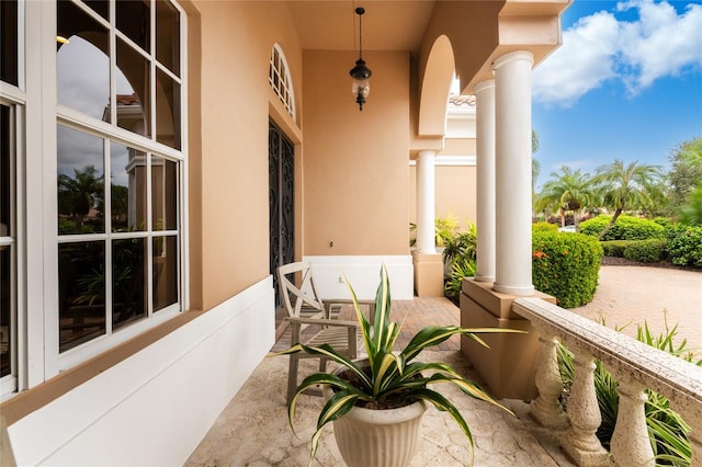 view of balcony