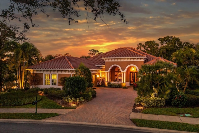 view of mediterranean / spanish-style home