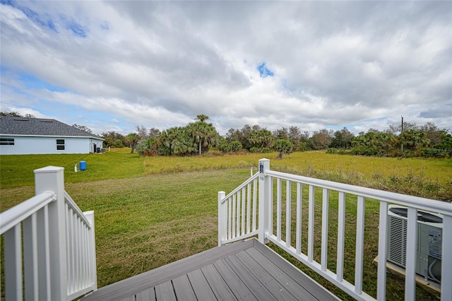 19196 Raymond Ave, Port Charlotte, FL 33954 - wooden terrace featuring a lawn