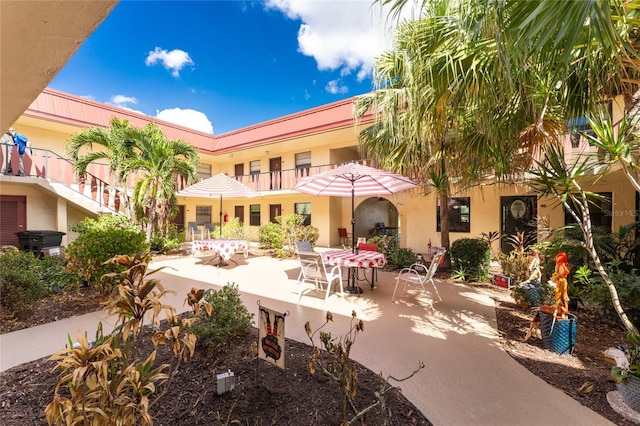 exterior space with a patio