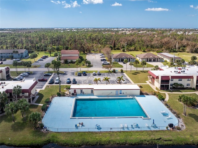 birds eye view of property