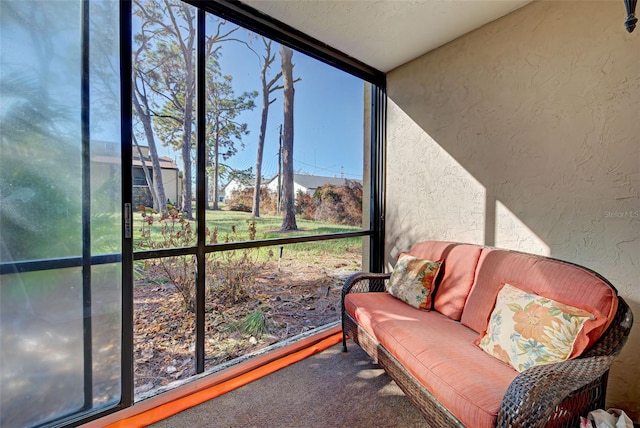 view of sunroom