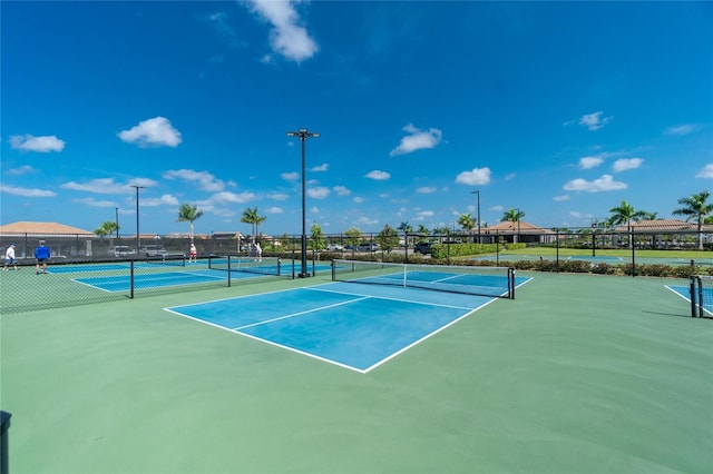 view of tennis court