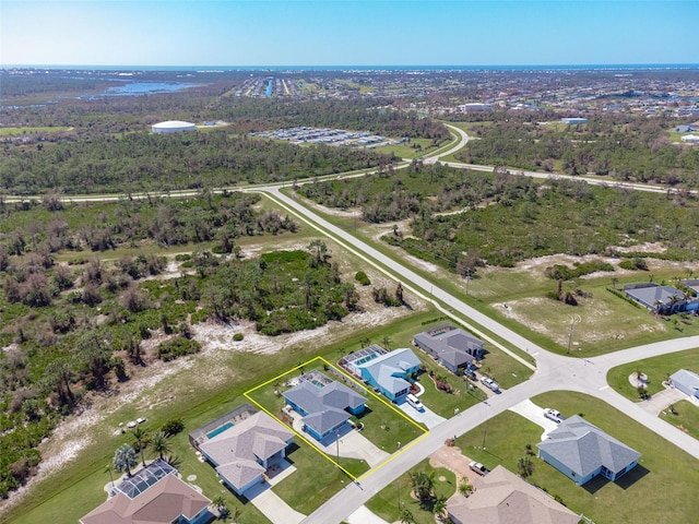 birds eye view of property