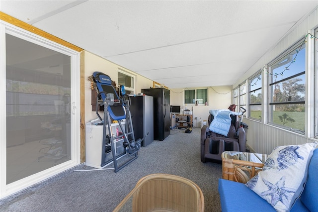 view of sunroom