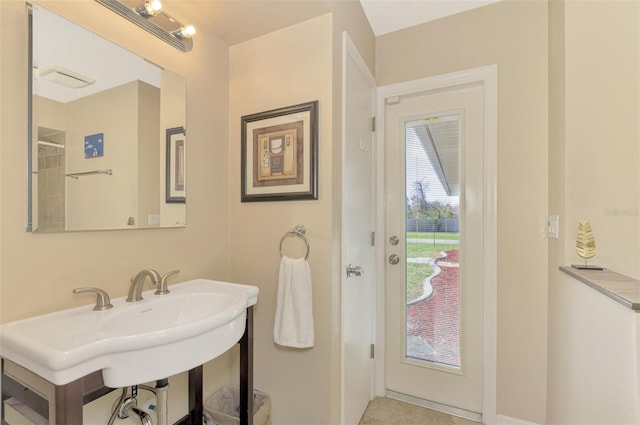 bathroom featuring tile patterned floors