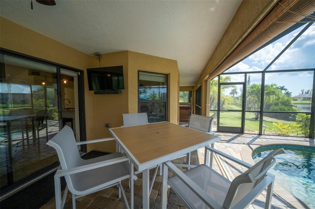 view of sunroom / solarium