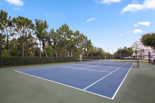 view of tennis court