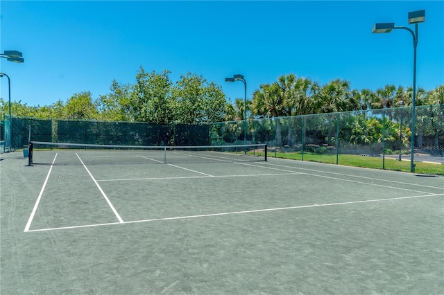 view of tennis court