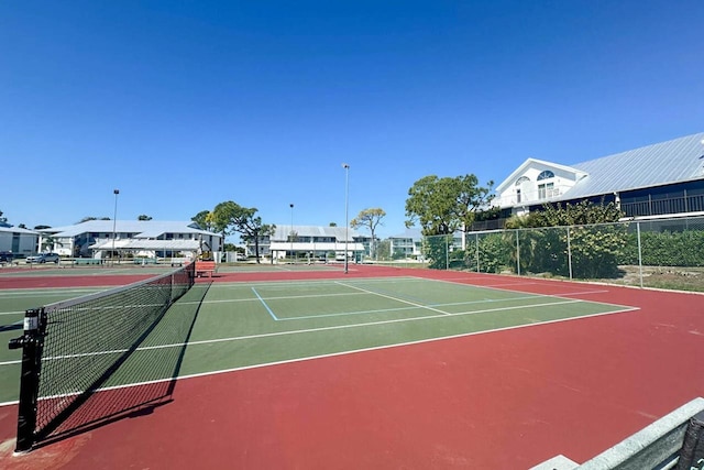 view of tennis court