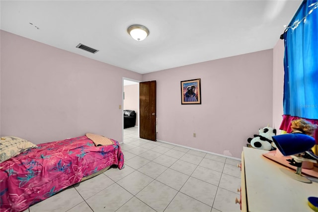 view of tiled bedroom