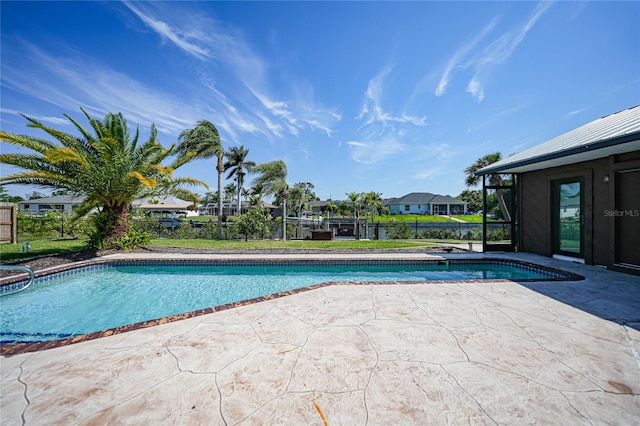 view of pool with a patio area