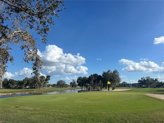 view of property's community featuring a water view