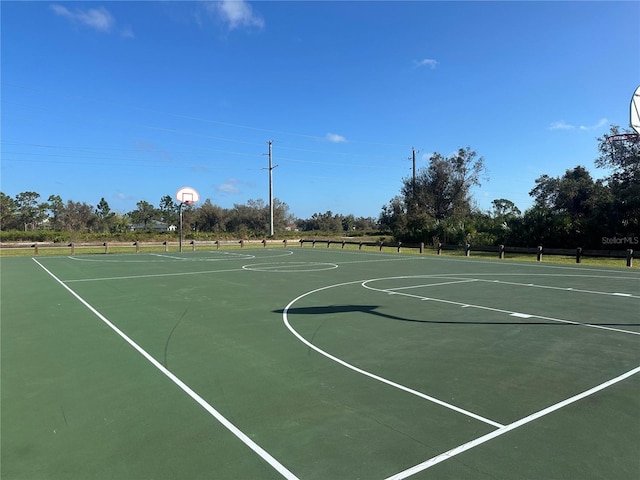 view of basketball court