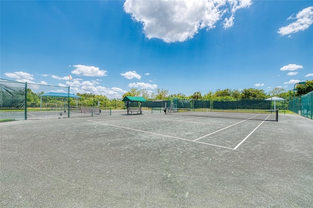 view of tennis court