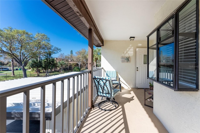 view of balcony