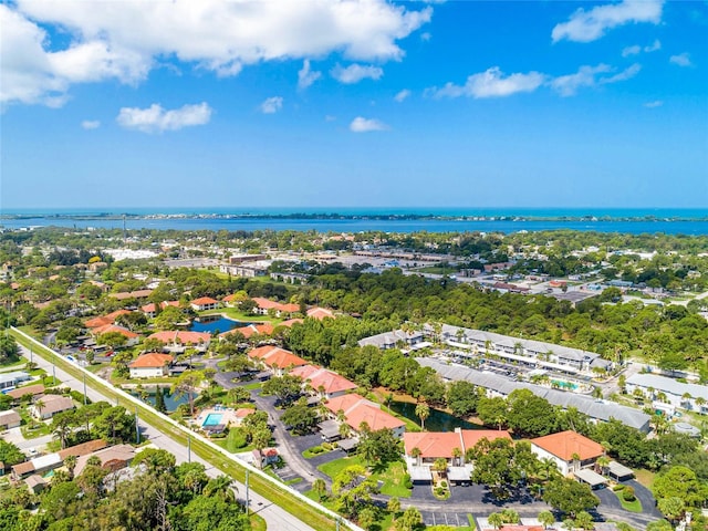 404 Pine Hollow Cir Unit 404, Englewood, FL 34223 - aerial perspective of suburban area featuring a large body of water