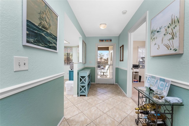 view of tiled entryway