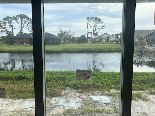 view of water feature