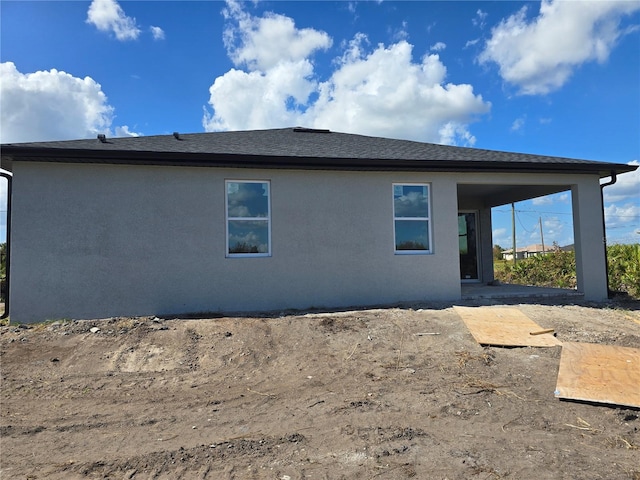 view of rear view of property