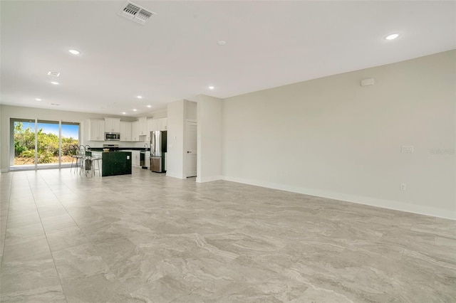 view of unfurnished living room