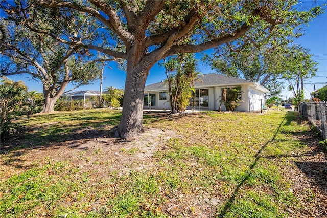 exterior space with a front lawn