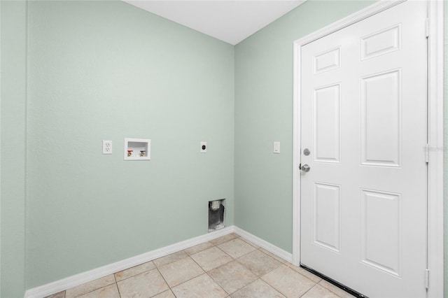 217 Rotonda Cir, Rotonda West, FL 33947 - laundry area with washer hookup, electric dryer hookup, and light tile patterned floors