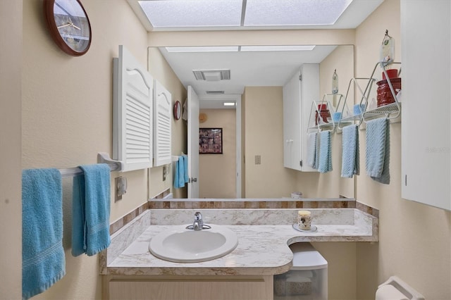 bathroom with vanity