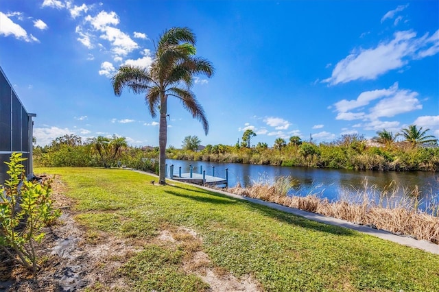 10083 Kansas City St, Port Charlotte, FL 33981 - water view with a dock