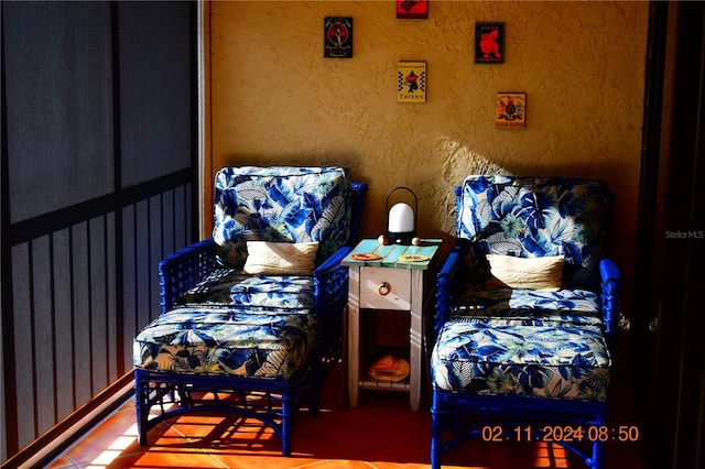 view of tiled bedroom