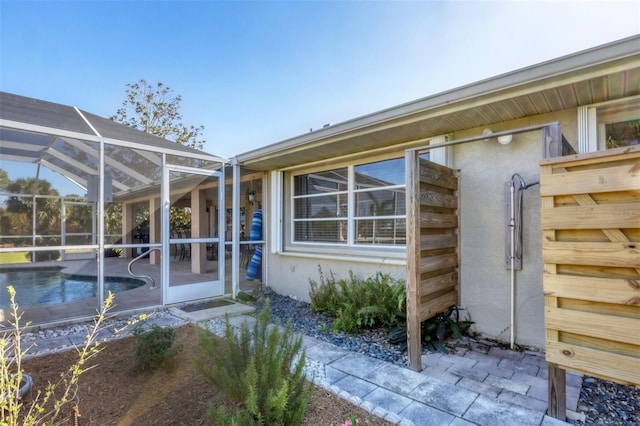 exterior space with a patio