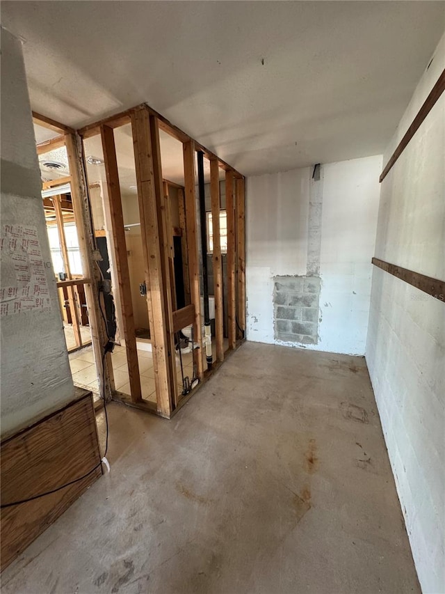 miscellaneous room featuring concrete flooring