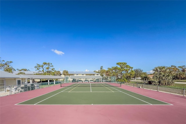 view of sport court