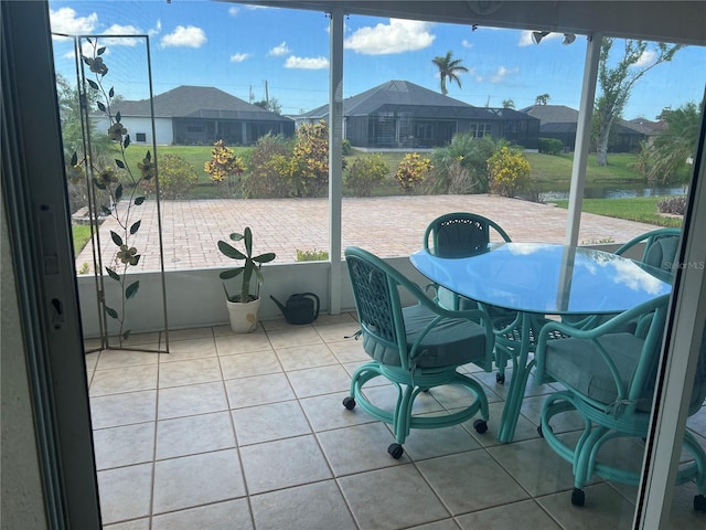 view of sunroom / solarium