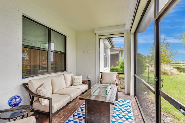 sunroom with a wealth of natural light