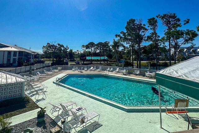 view of pool with a patio area