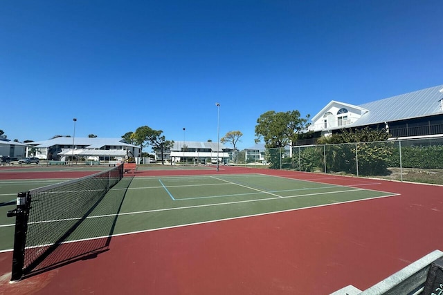 view of tennis court