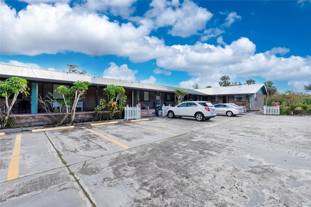 view of parking / parking lot