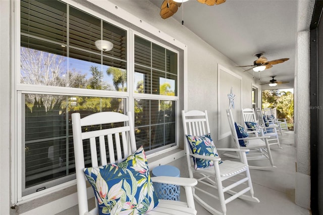 view of patio with covered porch