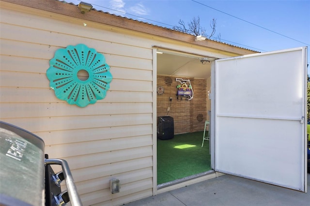 view of outbuilding