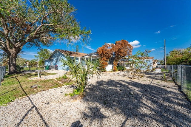 exterior space featuring a lanai