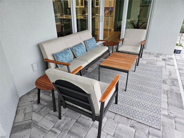 view of patio / terrace featuring an outdoor living space