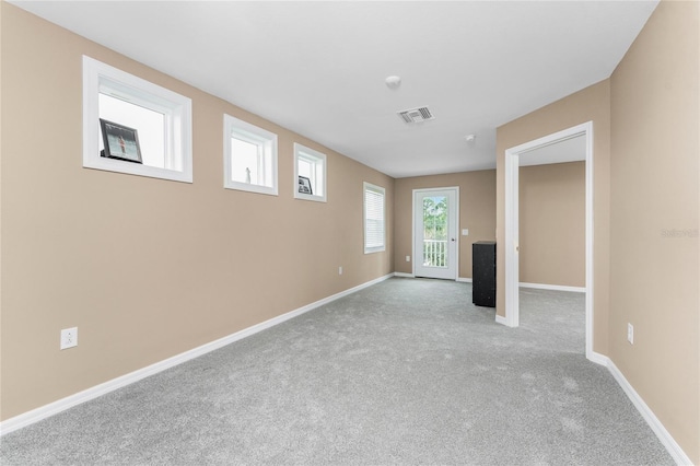 view of carpeted empty room