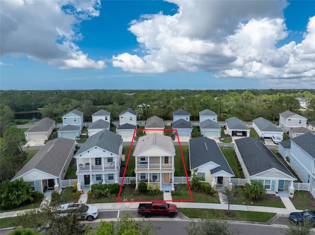 12753 Sagewood Dr, Venice, FL 34293 - aerial view of residential area with property parcel outlined