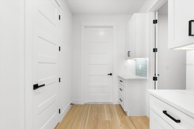 washroom featuring light hardwood / wood-style floors